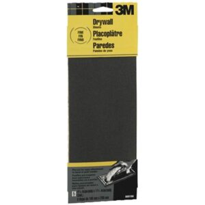 3M 11-1/4 in. L X 4-3/16 in. W 150 Grit Silicon Carbide Drywall Sanding Sheet