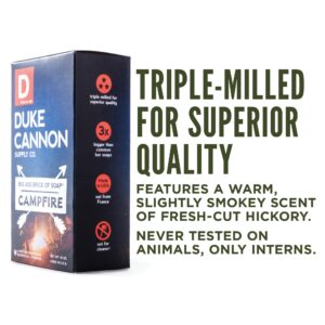 Duke Cannon Great American Frontier Men's Big Brick of Soap - Campfire, 10oz - Image 5