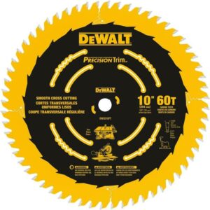 DeWalt Precision Trim 10 in. D X 5/8 in. Carbide Circular Saw Blade 60 teeth