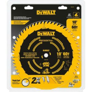 DeWalt Precision Trim 10 in. D X 5/8 in. Carbide Circular Saw Blade 60 teeth - Image 2