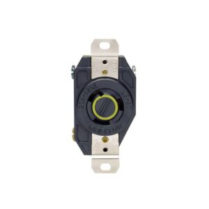 Leviton Locking Receptacle 2 Pole, 3 W 20 Amp 125 V Nema L5-20r Blk Csa Bx - Image 2