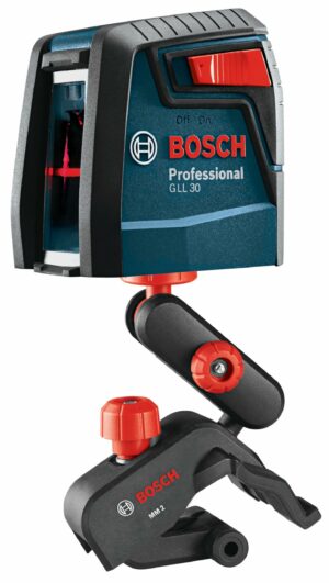 Bosch 2 beam Self Leveling Self Leveling Cross Line Laser 30 ft. 4 pc GLL 30