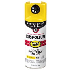 Rust-Oleum Custom Spray 5-in-1 Gloss Sunburst Yellow Spray Paint 12 oz  6-Pack! - Image 2