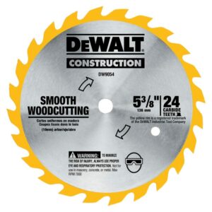 DeWalt 5-3/8 in. D X 10 mm Tungsten Carbide Circular Saw Blade 24 teeth - Image 2