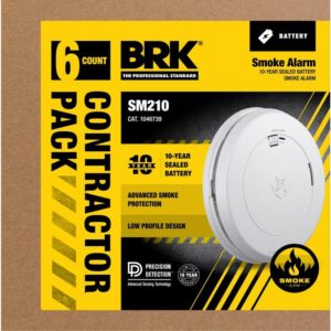 BRK Battery-Powered Photoelectric Smoke Detector