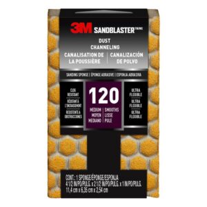 3M 4-1/2 in. L X 2-1/2 in. W X 1 in. 60 Grit Coarse Sanding Sponge