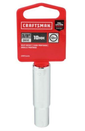 Craftsman 10 mm X 3/8 in. drive SAE 12 Point Deep Socket CMMT44414 - Image 2