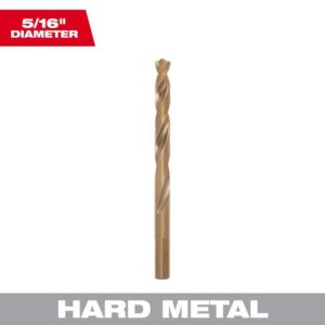 Milwaukee Red Helix 5/16 in. X 4-1/2 in. L Steel Thunderbolt Drill Bit 3-Flat Shank