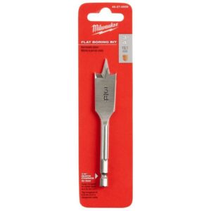 Milwaukee 4.5 in. L Carbon Steel Flat Boring Bit Hex Shank