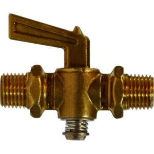 Anderson Metals 1/8 in. MIP in. X 1/8 in. MIP Brass Pipe Valve