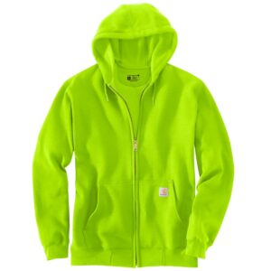 Carhartt Loose Fit Midweight Full-Zip Sweatshirt Brite Lime K122 BLK Small