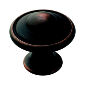 Amerock Allison Round Cabinet Knob 1-3/16 in. D 1-1/16 in. Oil Rubbed Bronze