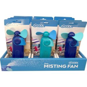 O2Cool 4.72 in. H X 3 in. D 1 speed Misting Fan - Image 2