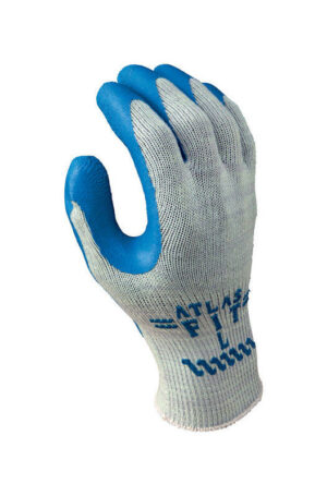 Atlas Fit Unisex Indoor/Outdoor Coated Work Gloves Blue/Gray M