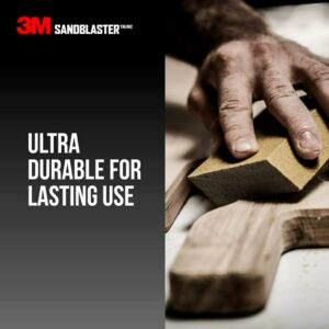 3M Sandblaster 4-1/2 in. L X 2-1/2 in. W X 1 in. 180 Grit Fine Dual Angle Sanding Sponge - Image 6