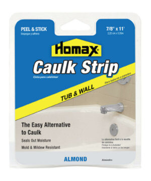 Homax Almond Silicone Caulk Strips 7/8 in. x 11 ft.