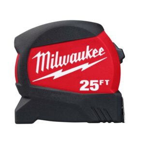 Milwaukee 25 ft. L X 1-1/8 in. W Compact Wide Blade Tape Measure