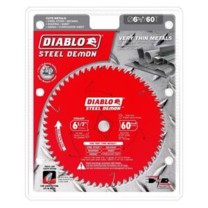 Diablo Steel Demon 6-1/2 in. D X 5/8 in. TiCo Hi-Density Carbide Circular Saw Blade 60 teeth - Image 2