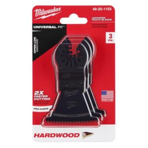 Milwaukee Universal Fit Open-Lok 2-1/2 in. L X 2-1/2 in. W High Carbon Steel Japanese Blade Hardwood