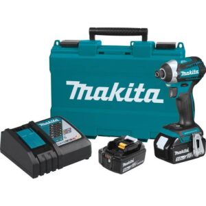 Makita 18V LXT 1/4 in. Cordless Brushless 3-Speed Impact Driver Kit (Battery & Charger)