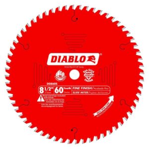 Diablo 8-1/4 in. D X 5/8 in. TiCo Hi-Density Carbide Circular Saw Blade 60 teeth