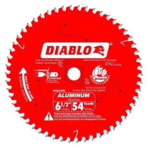 Diablo 6-1/2 in. D X 5/8 in. TiCo Hi-Density Carbide Circular Saw Blade 54 teeth