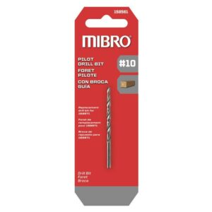 Richelieu Mibro 10 in. Steel Screw Pilot Drill Bit Straight Shank