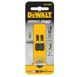 DeWalt FlexTorq Square #2 X 1 in. L Impact Insert Bit Steel