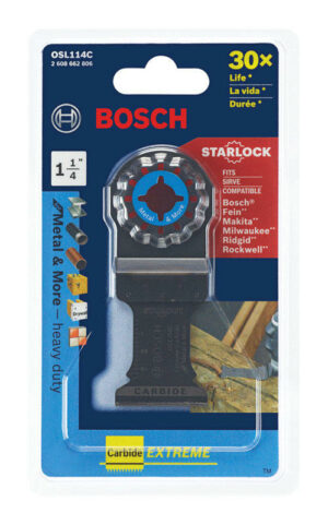 Bosch Starlock 1-1/4 in. X 4 in. L Carbide Plunge Blade