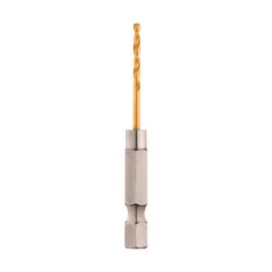 Milwaukee Shockwave 5/64 in. X 3.15 in. L Titanium Red Helix Drill Bit Hex Shank