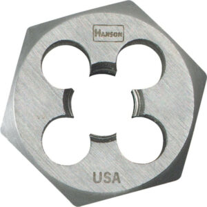 Irwin Hanson High Carbon Steel SAE Hexagon Die 3/8 in.