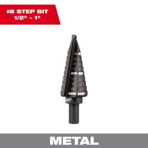 Milwaukee #8 X 6 in. L Step Drill Bit 3-Flat Shank