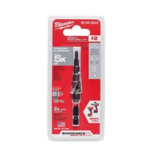 Milwaukee Shockwave 3/16 to 1/2 in. X 3.68 in. L High Speed Steel Impact Step Drill Bit Hex Shank