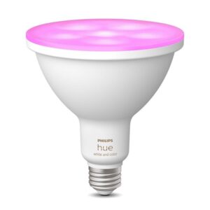 Philips Hue PAR 38 E26 (Medium) Smart-Enabled LED Bulb Color Changing 100 Watt Equivalence