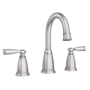 Moen Banbury Brushed Nickel Traditional Two-Handle Bathroom Sink Faucet