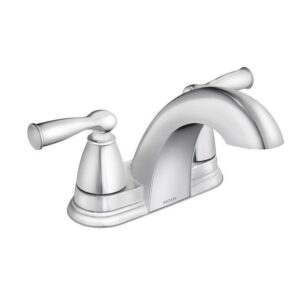 Moen Banbury Chrome Traditional Centerset Bathroom Sink Faucet