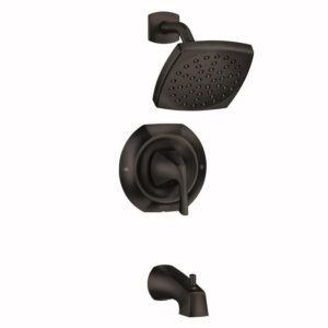 Moen Lindor 1-Handle Matte Black Tub and Shower Faucet