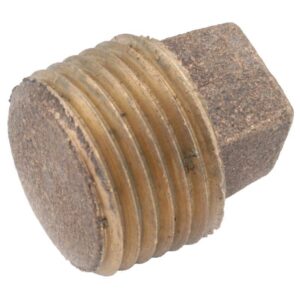 Anderson Metals 1 in. MPT in. Brass Square Head Plug