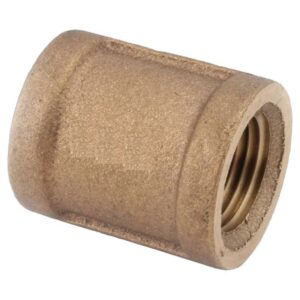 Anderson Metals 1 in. FIP in. X 1 in. D FIP Brass Coupling (Case of 5)