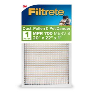 Filtrete 20 in. W X 22 in. H X 1 in. D Polypropylene 700 MPR Pleated Air Filter (Case of 4)