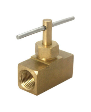 JMF Company 1/4 in. 1/4 in. Brass Needle Valve