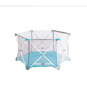 Regalo Gray/White Metal Play Yard