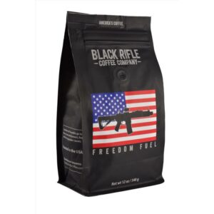 Black Rifle Coffee Company Freedom Fuel, Dark Roast Ground Coffee, 12 OZ Bag