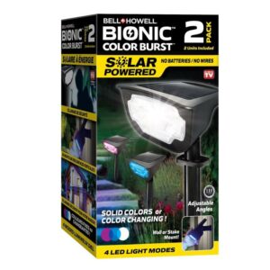 Bell & Howell Bionic Black Solar Powered 0.5 W LED Garden Light - Image 2