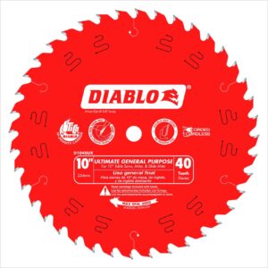 Diablo Ultimate GP 10 in. D X 5/8 in. TiCo Hi-Density Carbide Circular Saw Blade 40 teeth