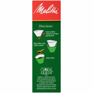 Melitta 6 cups White Cone Coffee Filter 100 pk - Image 5