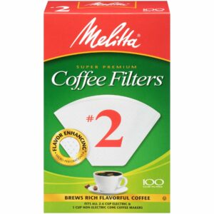 Melitta 6 cups White Cone Coffee Filter 100 pk - Image 6