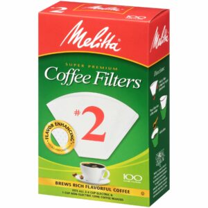 Melitta 6 cups White Cone Coffee Filter 100 pk - Image 8