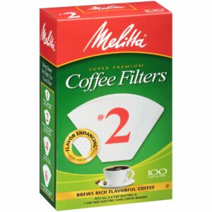 Melitta 6 cups White Cone Coffee Filter 100 pk - Image 7