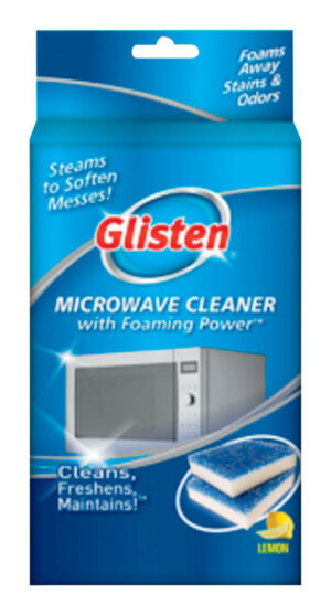 Glisten Lemon Scent Microwave Cleaner 2 pk Sponge